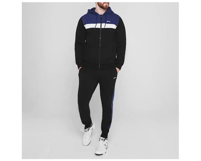 Slazenger Full Zip Verryttelypuku Miehet Musta