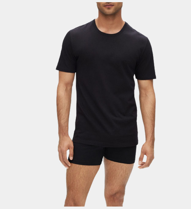 Hugo Boss 3 Pakkaus T-paidat Miehet Musta