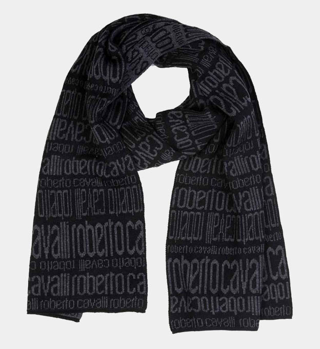 Roberto Cavalli Huivit Unisex Musta