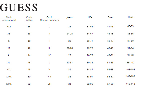 No SIZE GUIDE Available.