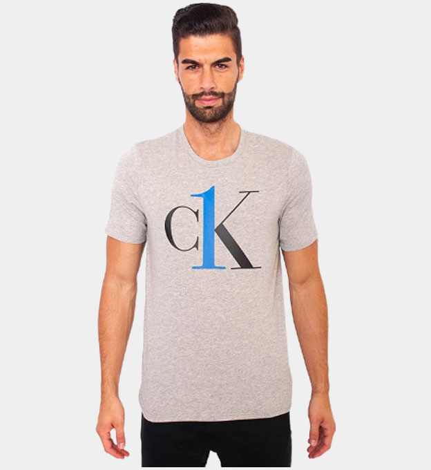 Calvin Klein T-paita Miehet Harmaa