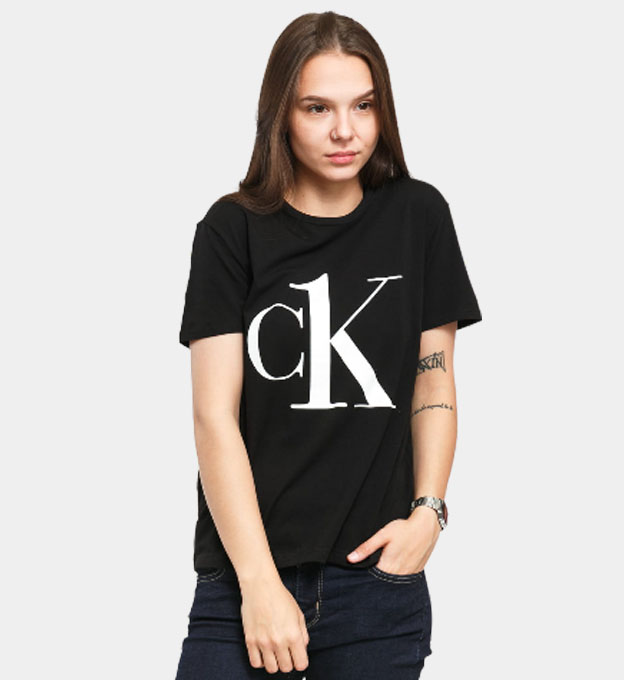 Calvin Klein T-paita Naisten Musta