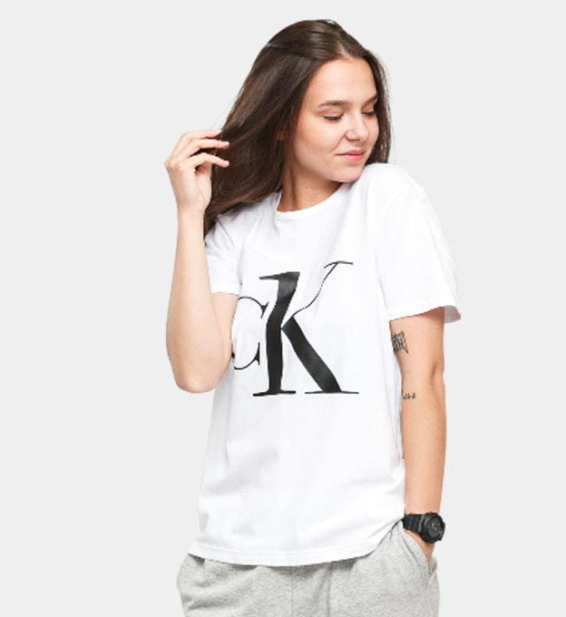 Calvin Klein T-paita Naisten Musta