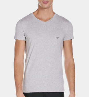 Emporio Armani V-neck T-paita Miehet Heather Harmaa