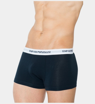 Emporio Armani 2 Pakkaus Boksereita Miehet Musta Harmaa