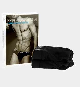 Emporio Armani 2 Pakkaus Boksereita Miehet Valkoinen