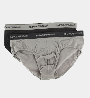Emporio Armani 2 Pakkaus Alushousut Miehet Tummansininen Sininen Heather