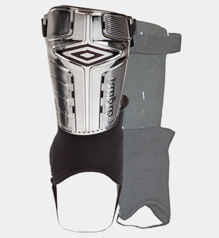 Umbro Venturi Shin Pads Musta Hopea