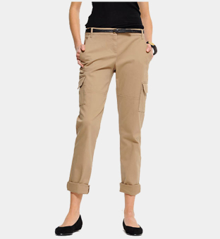 Mango Cargo Style Pant Naisten Khaki