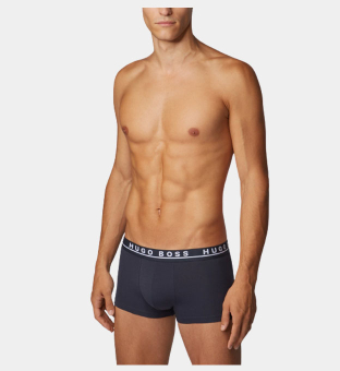 Hugo Boss 3 Pakkaus Trunks Miehet Open Sininen