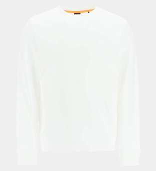 Hugo Boss Relaxed-Fit Sweatshirt Miehet Valkoinen