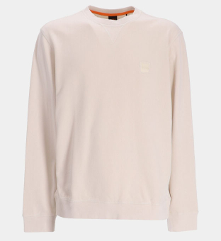 Hugo Boss Relaxed-Fit Sweatshirt Miehet Kevyt Beige