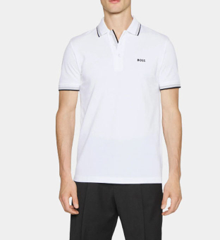 Hugo Boss Poolopaita Miehet Valkoinen