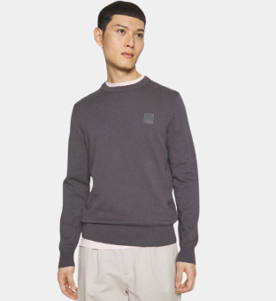 Hugo Boss Crew Neck Villapaita Miehet Tumma Harmaa