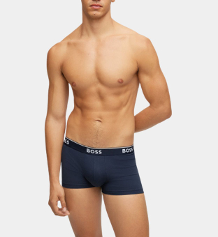 Hugo Boss 3 Pakkaus Boksereita Miehet Open Sininen
