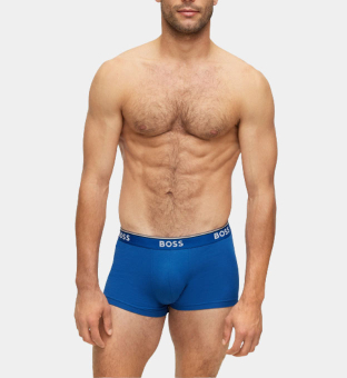 Hugo Boss 3 Pakkaus Boksereita Miehet Open Sininen