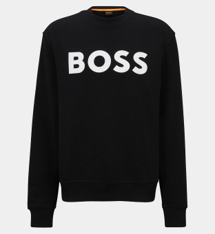 Hugo Boss Relaxed-Fit Sweatshirt Miehet Musta