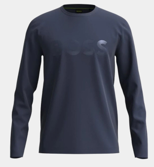 Hugo Boss Mirror-Effect Logo T-paita Miehet Tumma Sininen
