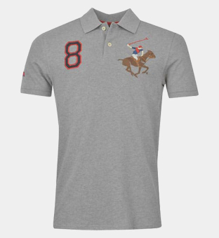 Beverly Hills Polo Club Crew Poolopaita Miehet Harmaa