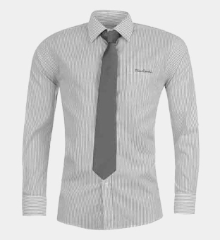 Pierre Cardin Paita and Tie Set Miehet Harmaa