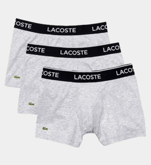 Lacoste 3 Pakkaus Boksereita Miehet Valkoinen