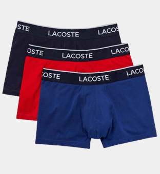 Lacoste 3 Pakkaus Boksereita Miehet Marine