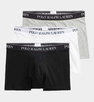 Ralph Lauren 3 Pakkaus Boksereita Miehet Valkoinen-Musta