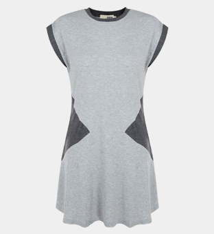 Bellfield Contrast Panel T-paita Naisten Harmaa