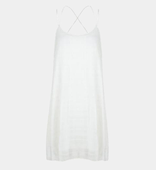 Bellfield Strappy Check Mekko Naisten Valkoinen