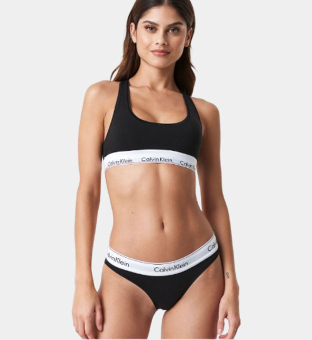 Calvin Klein Bralette Naisten Musta