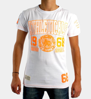 Athleticals Denim T-paita Miehet Valkoinen