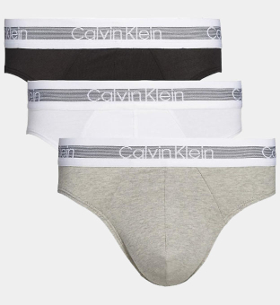 Calvin Klein 3 Pakkaus Alushousut Miehet Harmaa Musta