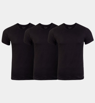 Calvin Klein 3 Pakkaus T-paidat Miehet Musta