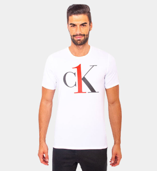 Calvin Klein T-paita Miehet Valkoinen