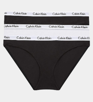 Calvin Klein 3 Pakkaus Bikinies Naisten Musta