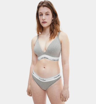 Calvin Klein 3 Pakkaus Bikinies Naisten Harmaa
