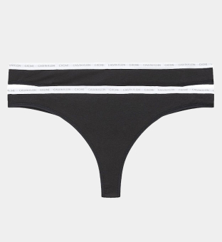 Calvin Klein 2 Pakkaus Stringit Naisten Musta