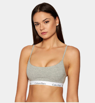 Calvin Klein 2 Pakkaus Bralette Naisten Harmaa