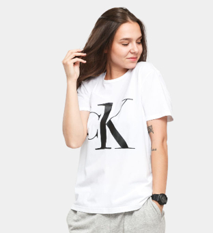 Calvin Klein T-paita Naisten Musta