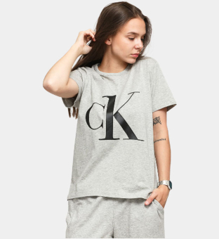 Calvin Klein T-paita Naisten Harmaa