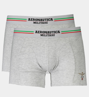 Aeronautica Militare 2 Pakkaus Boksereita Miehet Harmaa