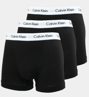 Calvin Klein 3 Pakkaus Boksereita Miehet Musta
