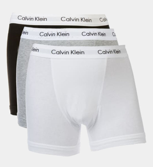Calvin Klein 3 Pakkaus Trunks Miehet Valkoinen Stripe