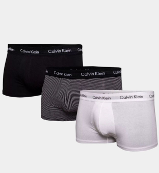 Calvin Klein 3 Pakkaus Boksereita Miehet Musta Valkoinen Harmaa