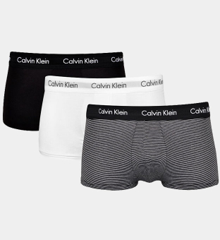 Calvin Klein 3 Pakkaus Trunks Miehet Valkoinen-Musta